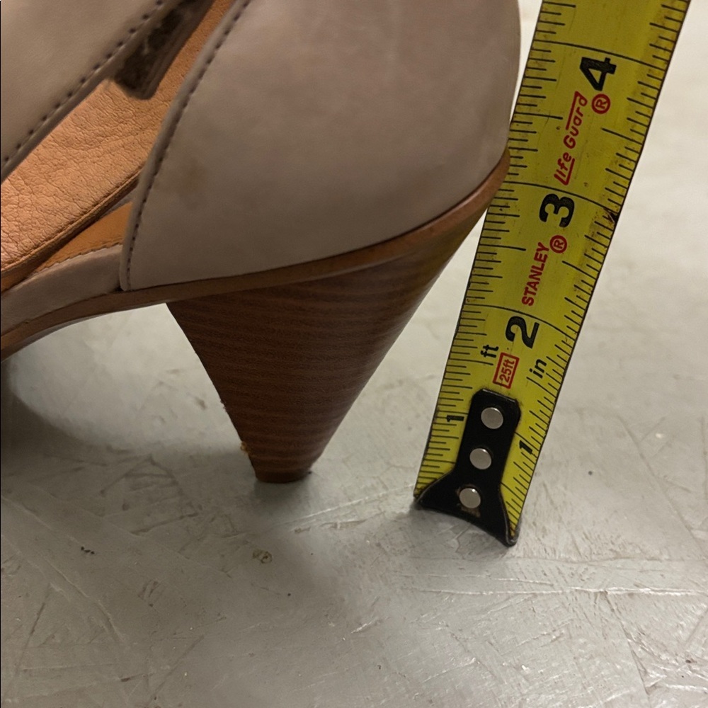 SARTO By Franco Sarto Taupe Open-Toe Heels - Picture 6 of 6
